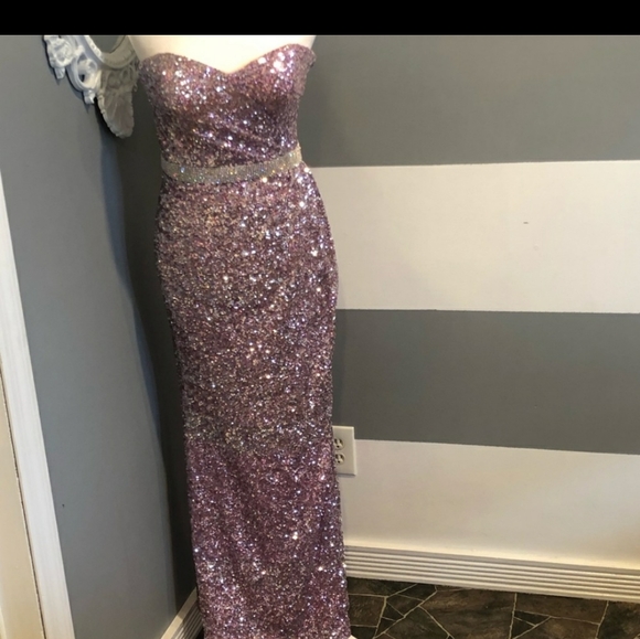 Pink Sparkly Formal Dress - Picture 2 of 5